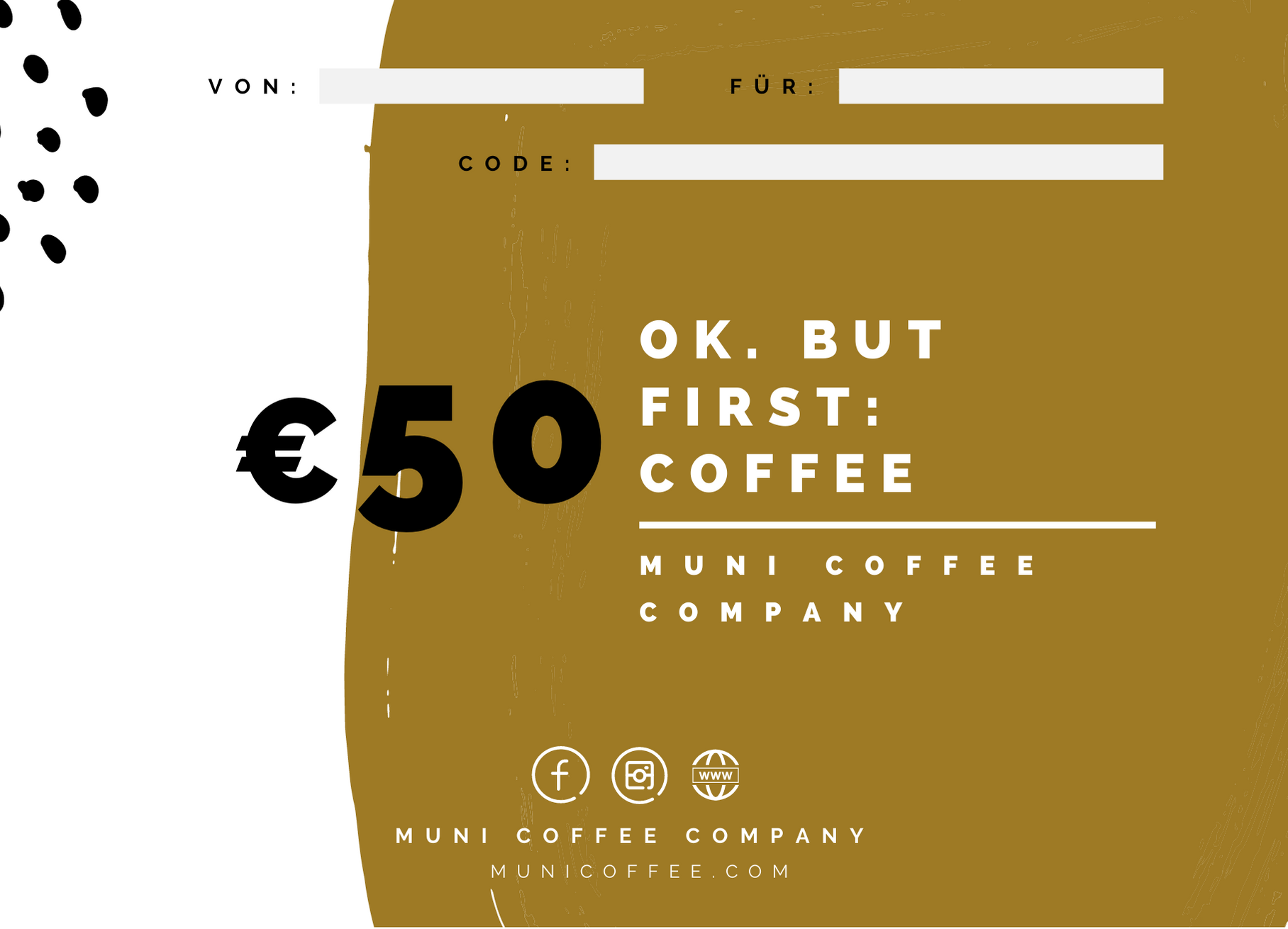 Muni Geschenkgutschein
